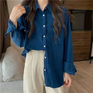 코듀로이 카라 셔츠 남방